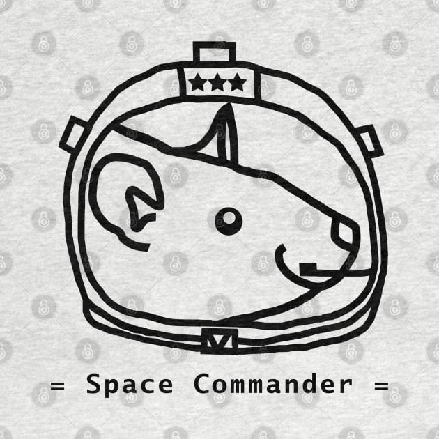 Space Commander Rat Astronaut Portrait by ellenhenryart